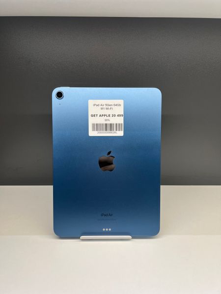 iPad Air 5Gen 10,9" 2022, М1, 64GB WI-FI,(А2588) АКБ 99% "Blue" 2000000099026 фото
