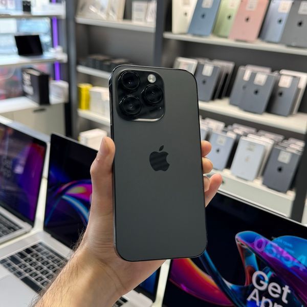 iPhone 14 Pro, 2022, 256GB, Space Black, АКБ 85% E-Sim 2000000107219 фото