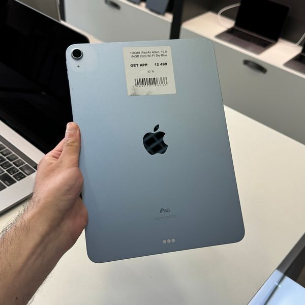 iPad Air 4Gen 10,9", 2020, 64GB, WI-FI, (А2316), АКБ 80% "Sky Blue" 2000000106366 фото