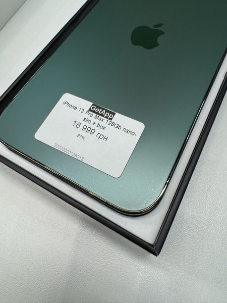 iPhone 13 Pro Max, 2021, 128GB, Alpine Green, АКБ 87% nano SIM 2000000109213 фото