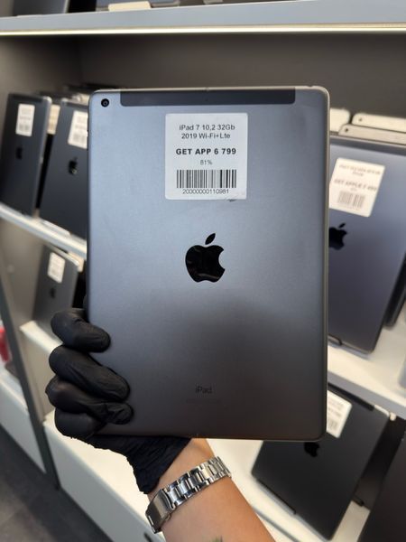 iPad 7Gen 10.2&rsquo;&rsquo;, 2019, 32GB, Wi-Fi+LTE, (A2200), АКБ 81% "Space Gray"  2000000110981 фото