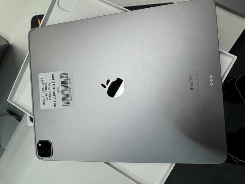 iPad Pro 6Gen 12.9&rsquo;&rsquo;, 2022, М2, 128GB, WI-FI, (A2436), АКБ 87% "Space Gray" 2000000105598 фото