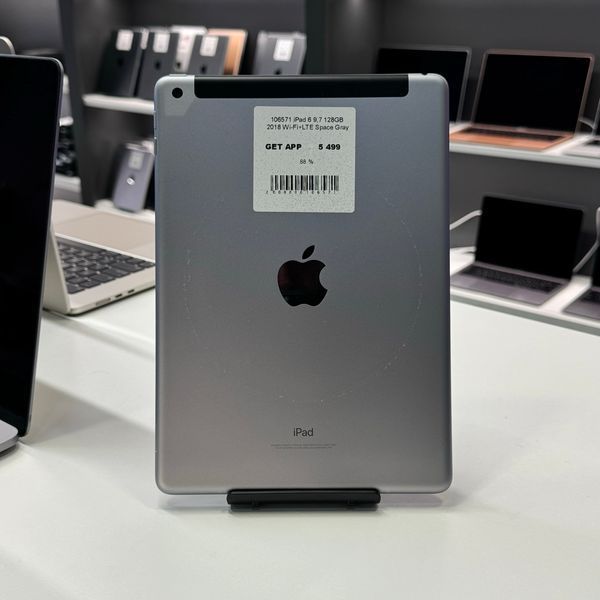 iPad 6Gen 9.7&rsquo;&rsquo;, 2018, 128GB, Wi-Fi+LTE, (А1893), АКБ 88% "Space Gray" 2000000106571 фото